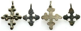 Byzantine Empire. Ae. Bronze Cross. 4 pieces, 8,7 g. 41 mm.