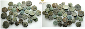 Ancient Bronze Coins….34 Pieces…Sold As Seen.No Returns.