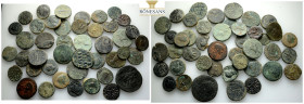 Ancient Bronze Coins….43 Pieces…Sold As Seen.No Returns.