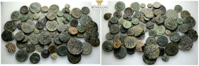 Ancient Bronze Coins….69 Pieces…Sold As Seen.No Returns.