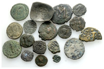Ancient Bronze Coins….18 Pieces…Sold As Seen.No Returns.