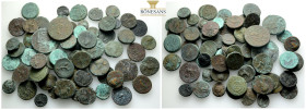 Ancient Bronze Coins….63 Pieces…Sold As Seen.No Returns.