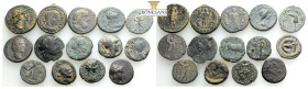 Ancient Bronze Coins….14 Pieces…Sold As Seen.No Returns.