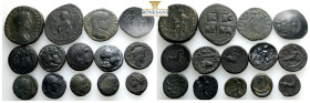 Ancient Bronze Coins….14 Pieces…Sold As Seen.No Returns.