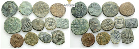 Ancient Bronze Coins….13 Pieces…Sold As Seen.No Returns.