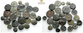 Ancient Bronze Coins….24 Pieces…Sold As Seen.No Returns.