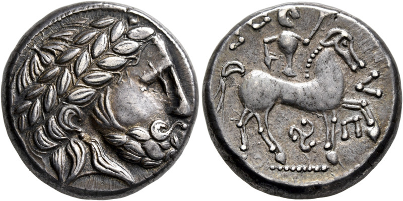 MIDDLE DANUBE. Uncertain tribe. 3rd-2nd century BC. Tetradrachm (Silver, 22 mm, ...