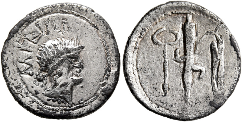 LOWER DANUBE. Geto-Dacians. 1st century BC. Denarius (Silver, 18 mm, 2.59 g, 12 ...