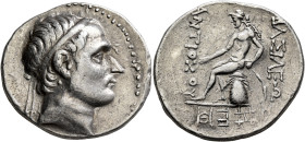SELEUKID KINGS. Antiochos III ‘the Great’, 222-187 BC. Tetradrachm (Silver, 31 mm, 16.81 g, 12 h), uncertain mint 68, in northern Mesopotamia, 192/9-1...