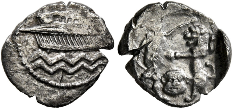 SAMARIA. 'Middle Levantine' Series. Circa 375-333 BC. Obol (Silver, 10 mm, 0.68 ...