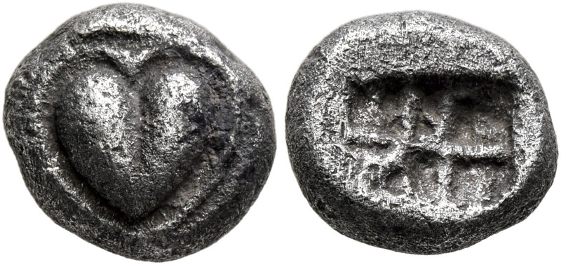 KYRENAICA. Kyrene. Circa 525-480 BC. Hemidrachm (Silver, 10 mm, 1.95 g, 5 h), At...