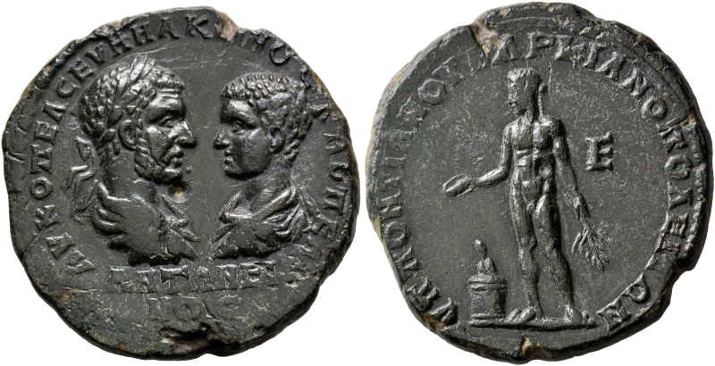 MOESIA INFERIOR. Marcianopolis. Macrinus, with Diadumenian as Caesar, 217-218. P...