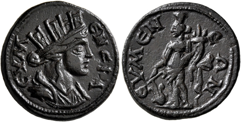 PHRYGIA. Eumeneia. Pseudo-autonomous issue. Assarion (Bronze, 19 mm, 4.00 g, 6 h...