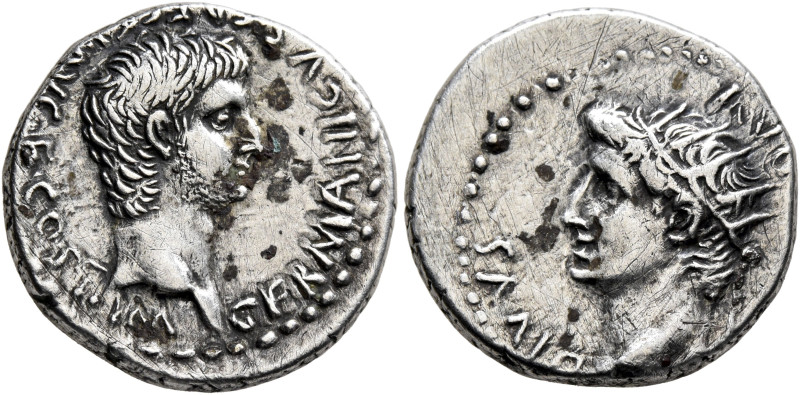 CAPPADOCIA. Caesaraea-Eusebia. Germanicus, with Divus Augustus, Caesar, 15 BC-AD...