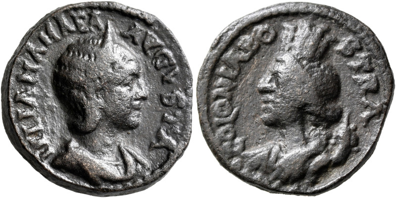 ARABIA. Bostra. Julia Mamaea, Augusta, 222-235. Assarion (Bronze, 21 mm, 7.47 g,...