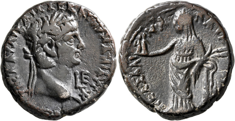 EGYPT. Alexandria. Claudius, with Messalina, 41-54. Tetradrachm (Billon, 24 mm, ...