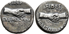 Civil Wars, 68-69. Rhine Legions. Anonymous, circa May-June 68. Denarius (Silver, 17 mm, 3.42 g, 12 h), uncertain mint in Gaul or in the Rhine Valley....