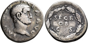 Galba, 68-69. Denarius (Silver, 18 mm, 3.13 g, 6 h), Rome, 2nd half of June 68-January 69. IMP SER GALBA AVG Bare head of Galba to right. Rev. S P Q R...
