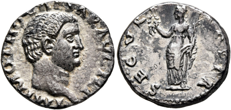 Otho, 69. Denarius (Silver, 17 mm, 3.16 g, 6 h), Rome. IMP M OTHO CAESAR AVG TR ...