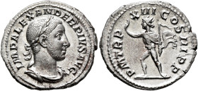 Severus Alexander, 222-235. Denarius (Silver, 20 mm, 3.09 g, 6 h), Rome, 233. IMP ALEXANDER PIVS AVG Laureate and draped bust of Severus Alexander to ...