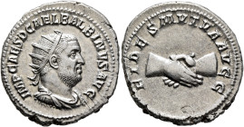Balbinus, 238. Antoninianus (Silver, 23 mm, 5.82 g, 12 h), Rome, circa April-June 238. IMP CAES D CAEL BALBINVS AVG Radiate, draped and cuirassed bust...