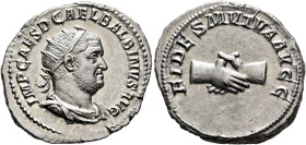 Balbinus, 238. Antoninianus (Silver, 22 mm, 4.69 g, 6 h), Rome, circa April-June 238. IMP CAES D CAEL BALBINVS AVG Radiate, draped and cuirassed bust ...