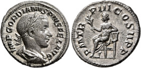 Gordian III, 238-244. Denarius (Silver, 20 mm, 3.27 g, 12 h), Rome, 240. IMP GORDIANVS PIVS FEL AVG Laureate, draped and cuirassed bust of Gordian III...