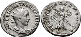 Herennius Etruscus, 251. Antoninianus (Silver, 22 mm, 4.27 g, 6 h), Rome, May-June 251. IMP C Q HER ETR MES DECIO AVG Radiate, draped and cuirassed bu...