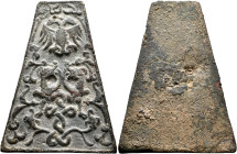 ISLAMIC, Anatolia & al-Jazira (Post-Mongol). Eretnids, AH 736-782 = AD 1336-1381. Weight (Bronze, 72x100 mm, 802.00 g), a trapezoid uniface commercial...