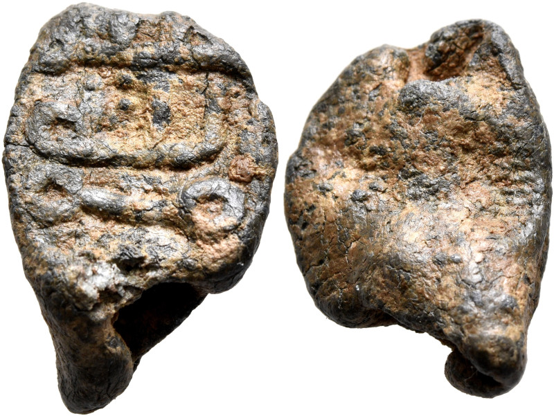 ISLAMIC. Circa AH 2nd-4th century / AD 8th-10th century. Seal (Lead, 24 mm, 7.80...