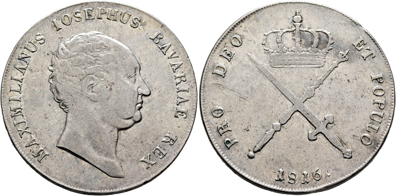GERMANY. Bayern. Maximilian IV (I) Joseph, 1799-1825. Kronentaler 1816 (Silver, ...