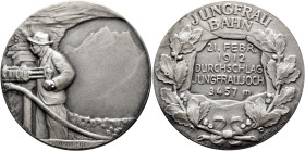 SWITZERLAND. Schweizerische Eidgenossenschaft (Swiss Confederation). 1848-present. Medal 1912 (Silver, 38 mm, 25.63 g, 12 h), on the breakthrough of t...