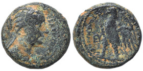 PTOLEMAIC KINGS of EGYPT. Berenike II, circa 244/3-221 BC. Ae (bronze, 3.84 g, 15 mm), uncertain mint on the north Syrian coast. Diademed and draped b...