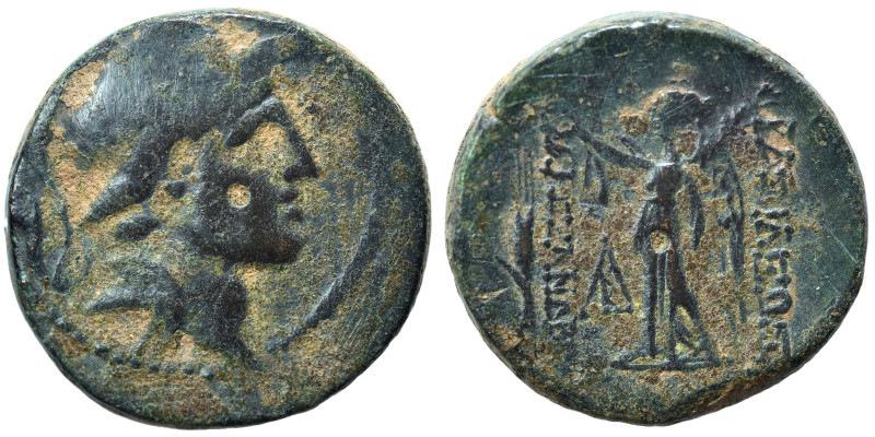 SELEUKID KINGS of SYRIA. Alexander I Balas, 152-145 BC. Ae (bronze, 6.61 g, 19 m...