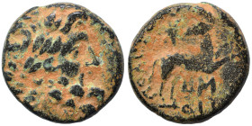 SYRIA, Seleucis and Pieria. Antioch. Pseudo-autonomous issue, time of Augustus, 27 BC-14 AD. Ae (bronze, 6.35 g, 21 mm). Laureate head of Zeus to righ...