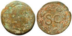 SYRIA, Seleucis and Pieria. Antioch. Galba, 68-69. Ae (bronze, 12.50 g, 28 mm). [IM·SER·SVL·GALBA·CAE] Laureate head of Galba to right. Rev. Large S C...