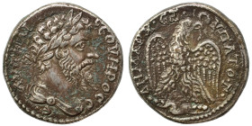 SYRIA, Seleucis and Pieria. Antioch. Septimius Severus, 193-211. Tetradrachm (silver, 11.98 g, 25 mm). AYT KAI CЄOYPOC CЄB Laureate head right. Rev. Δ...