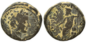 SYRIA, Cyrrhestica. Cyrrhus. Commodus, 177-192. Ae (bronze, 9.89 g, 22 mm). Laureate head of Commodus to right Rev. ΔΙΟϹ ΚΑΤƐΒΑΤΟΥ ΚΥ[ΡΡΗϹΤΩΝ] / Δ Zeu...