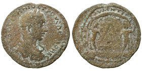 CILICIA. Tarsos. Herennius Etruscus, as Caesar, 249 -251. Ae (bronze, 7.94 g, 26 mm). ΚΥΙΝ ЄΡЄΝΝΙΟ ЄΤΡΟΥϹ ΔЄΚΙΟΝ ΚЄ Laureate, draped and cuirassed bus...