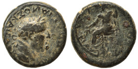 PHRYGIA. Amorium. Vespasian, 69-79. (bronze, 4.13 g, 17 mm). ΟΥΕΣΠΑΣΙΑΝΟΣ ΚΑΙΣΑΡ Laureate head of Vespasian to right. Rev. ΕΠΙ Λ ΟΥΙΨΑΝΙΟΥ ΑΜΟΡΙΑΝΩΝ Z...