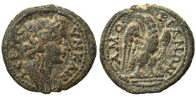 PHRYGIA. Amorium. Pseudo-autonomous, time of the Severans, 193-235. Ae (bronze, 3.52 g, 20 mm). IЄPA C-VNKΛH Draped bust of the Senate right. Rev: AMO...