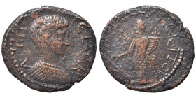PHRYGIA. Hadrianopolis-Sebaste. Geta, as Caesar, 198-209. Ae (bronze, 5.49 g, 22 mm). Bareheaded, draped and cuirassed bust right. Rev. Tyche standing...