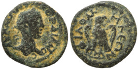 PHRYGIA. Philomelium. Gordian III, 238-244. Ae (bronze, 2.04 g, 16 mm). [AV K M ANTA] ΓΟΡΔΙΑΝΟC Laureate head of Gordian III right. Rev. ΦΙΛΟΜ-ΗΛЄΩΝ E...