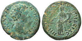 BITHYNIA. Nicomedia. Commodus, 177-192. Ae (bronze, 8.93 g, 24 mm). [..] ΑΥΡ H ΚΟΜοΔοϹ [..] Bare-headed bust of youthful Commodus right, wearing cuira...