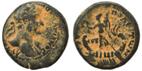 PHOENICIA. Tripolis. Hadrian, 117-138. Ae (bronze, 6.87 g, 19 mm). ΑΥΤΟΚΡ ΚΑΙСΑΡ ΤΡΑΙΑΝΟС ΑΔΡΙΑΝΟС Laureate bust right, with slight drapery. Rev. ΤΡΙΠ...