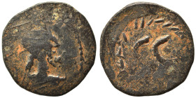 Provincial. Ae (bronze, 1.24 g, 14 mm). Bust right. Rev. S C. Fine.