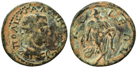 BITHYNIA. Nicaea. Gallienus, 253-268. Ae (bronze, 5.94 g, 23 mm). ΠΟ(Y) ΛΙ ΕΓ ΓΑΛΛΙΗΝΟϹ Ϲ(ΕΒ) Radiate, draped and cuirassed bust right. Rev. ΝΙΚΑΙΕΩΝ ...
