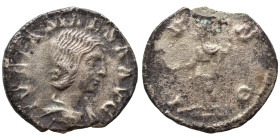 Julia Maesa, Augusta, 218-224/5. Denarius (silver, 2.36 g, 19), probably local imitation. IVLIA MAESA AVG Draped bust of Julia Maesa to right. Rev. IV...