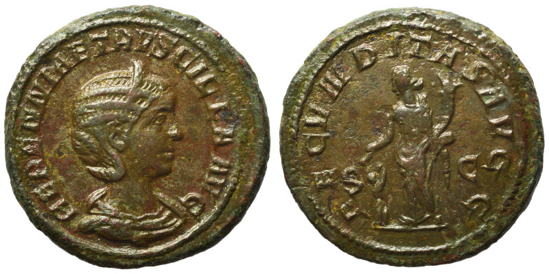 Herennia Etruscilla, Augusta, 249-251. As (bronze, 10.71 g, 27 mm), Rome. HERENN...