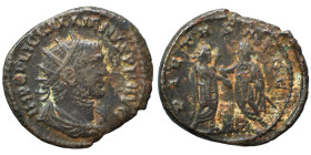 Gallienus, 253-268. Antoninianus (silver, 2.97 g, 21 mm), Samosata. IMP C P LIC GALLIENVS P F AVG Radiate, draped and cuirassed bust to right. Rev. PI...